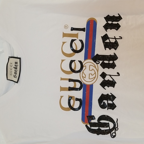 Gucci Gardean Rare vintage logo print Tee-shirt Embroidered Italy - Picture 2 of 4